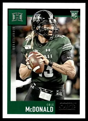 2020 Score Cole McDonald Rookie Hawaii Rainbow Warriors #355 • $1.99