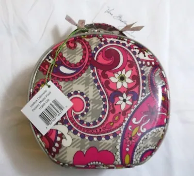 Vera Bradley PAISLEY MEETS PLAID HATBOX Cosmetic TRAVEL Crafts CASE Sewing NWT~ • $69.95