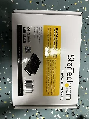 Startech 2 Port Wall And Din Rail Mountable Industrial USB To RS232 Serial Hub • $35