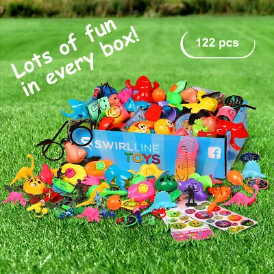 122pcs Party Favors For Kids - Carnival Prizes - Boys Girls Bulk Toys Assortment • $23.92