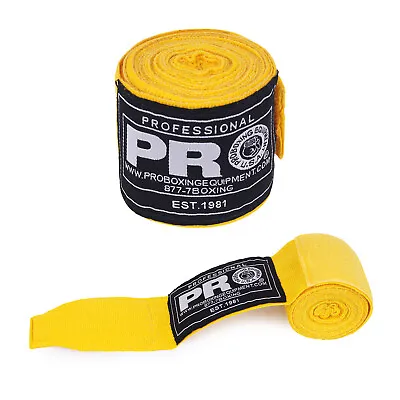 180 Inches Pro Boxing Hand Wraps Mexican Style High Quality🐯🐯 Boxing Yellow🐯  • $14.99