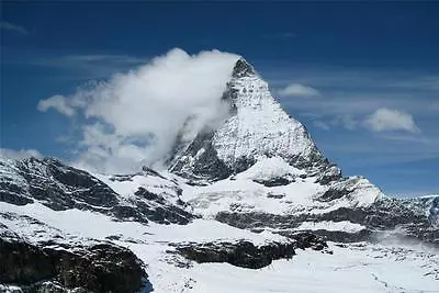 MATTERHORN GLOSSY POSTER PICTURE PHOTO Cool Climbing Snow Cold Climber Ice 1474 • $11.99