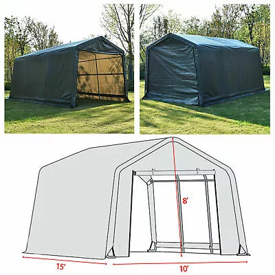 10x10/ 10x15/ 10x20 Ft Car Tent Canopy Carport Portable Storage Shed Garage • $209.99