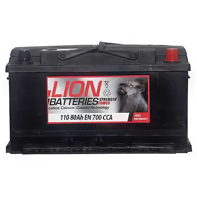 110 12V Car Battery 3 Year Guarantee 78AH 700CCA 0/1 B13 Spare - Lion 444771101 • £78.65