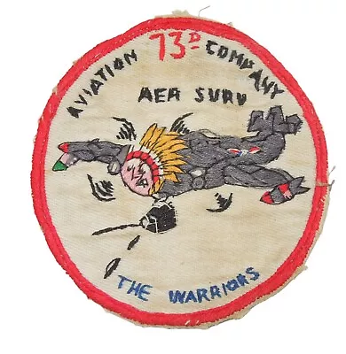 Original Vietnam Theater Made Patch US Army 73rd Aviation Company Warriors J3 • $51