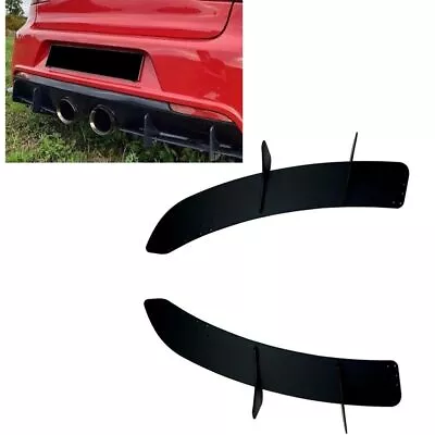 $97.82 • Buy Car Rear Bumper Diffuser Spoiler For Volkswagen VW Golf 6 VI MK6 R 2012-2014 BLK