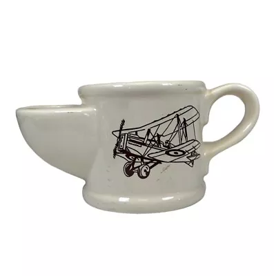 Vintage Wade England Pottery Bi-Plane Shaving Mug • $19.99