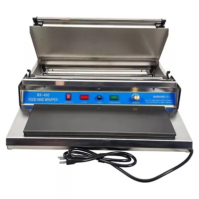 17 Inch Food Tray Wrapper Stretch Film Sealer Manual Sealing Packaging Machine • $113.74