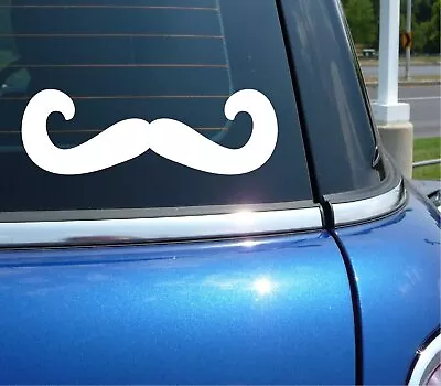 Mustache Moustache No Shave November Funny Decal Sticker Art Car Wall • $3.49