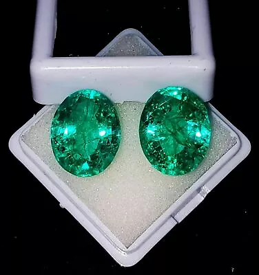 14 Ct Natural Zambian Emerald Oval Cut Certified Stunning Gemstone • $15.99