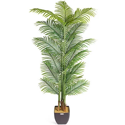 Artificial Areca Palm Tree Natural Looking Faux Plant In Pot 2ft 3ft 4ft 5ft 6ft • £24.19