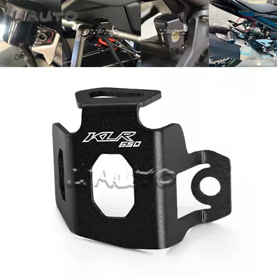 Black Rear Brake Fluid Oil Reservoir Guard Cover For KAWASAKI KLR650 1987-2023 • $10.79