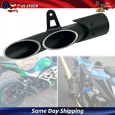 Motorcycle Dual-outlet Exhaust Tail Pipe Muffler Tailpipe Tip For Yamaha YZF-R6 • $45.98