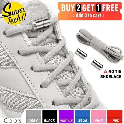 4 Pairs Elastic Silicone Shoe Laces Screw Shoelaces Lazy Shoe Lace Unisex No Tie • $7.95