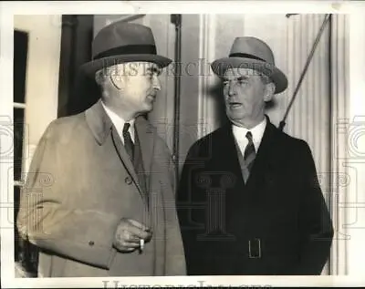 1938 Press Photo Charles Edison & William Leahy Leave The White House • $29.88