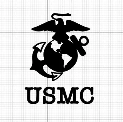 USMC Marine Corp. Die-Cut Vinyl Decal  • $3.50