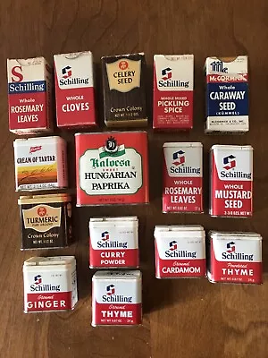 Lot Of 15 Vintage Schilling McCormick Spices Herbs • $25