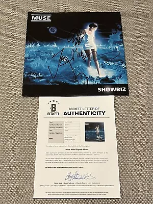 BECKETT LOA MUSE Autographed Vinyl LP Showbiz Matt Bellamy Chris Dominic • $639.99