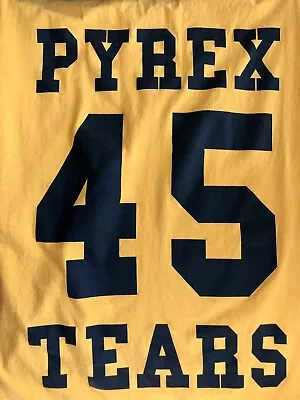 Pyrex Denim Tears T-shirt Canary Yellow 45 FW22 Men's Size XL Virgil Abloh Tee • $79