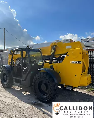 2014 Telehandler Reach Forklift JCB 507-42 Solid Tires 7000lbs • $52500