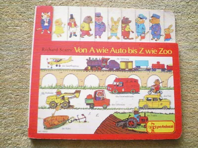 Von A Wie Auto Bis Z Wie Zoo - Kinderbuch Bilderwörterbuch R. Scarry Pestalozzi • £11.93