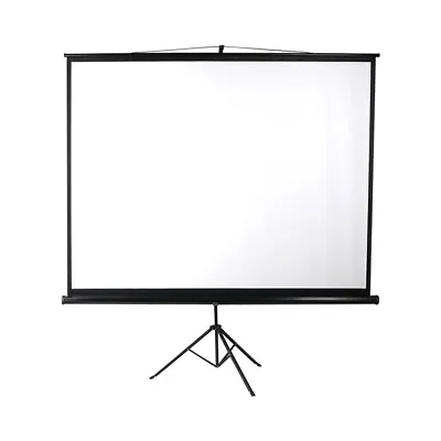 $129.95 • Buy 100 Inch Projector Screen Tripod Stand Home Pull Down Outdoor Screens Cinema 3D