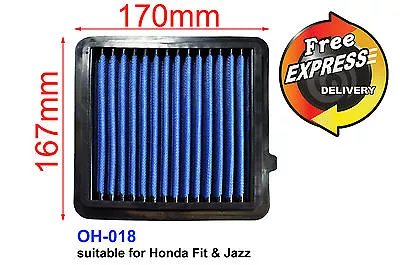 $59 • Buy Air Filter Simota Blue For Honda Fit Jazz OH-018