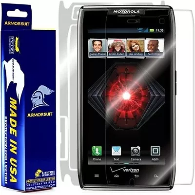 ArmorSuit MilitaryShield Motorola Droid Razr Screen Protector + Full Body Skin • $17.45