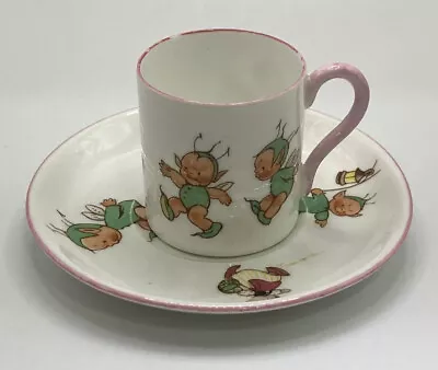 £16 • Buy Antique Shelley Mabel Lucie Attwell Boo Boo Child’s Cup Can & Saucer Nurseyware