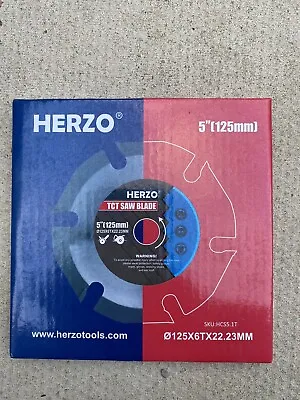 £8.95 • Buy HERZO WOOD CARVING DISC 125mm. TCT SAW BLADE FOR CIRCULAR SAW OR ANGLE GRINDER