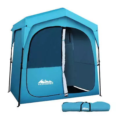 Weisshorn Double Camping Shower Toilet Tent Outdoor Fast Set Up Change Room • $147.95