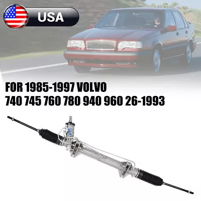 Power Steering Rack & Pinion Assembly For Volvo 740 745 760 780 940 1985-1997 • $221.99