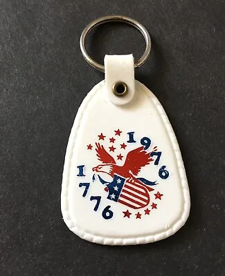 Vintage Keychain UAW CAP Key Fob Ring 1776-1976 Bicentennial KEY TO VICTORY USA • $15.98
