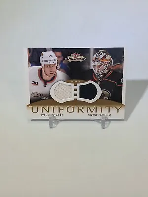 2013-14 Fleer Showcase Uniformity Ryan Getzlaf Viktor Fasth #U-GF Rookie RC • $7.99