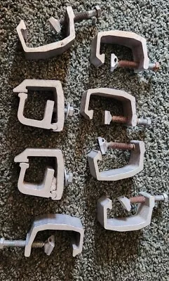 $55 • Buy FAST C CLAMP Set Of 8 Aluminum Truck Bed Rack Cap Topper Camper Canopy Clamps.