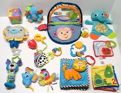 Baby Plush Soft Toy Bulk Lot Fisher-Price Lamaze Coth Books Rattle Cot Pram Toys • $34.95