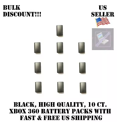 10x Black Battery Replacement For Xbox 360 Controller Case Shell Pack Cover US • $10.59