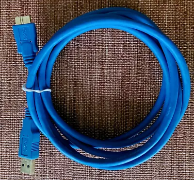 Copartner 6ft USB 3.0 To Micro-B USB Cable E119932 AWM 20276 80C 30V VW-1 Blue • $1.49