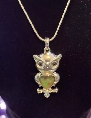 Cool Jewels Mood Necklace Owl Angry Funny (347) • $5.99