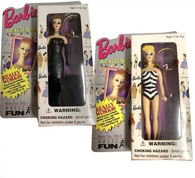 $11.99 • Buy 2 VINTAGE 1995  Barbie Mattel Key Chains Original  & Solo In Spotlight