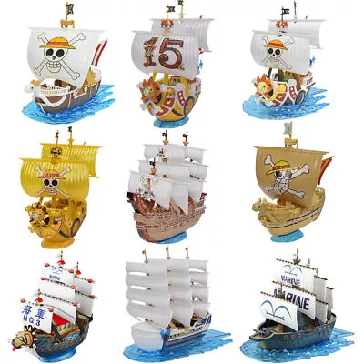 One Piece Thousand Sunny Marine Ship Model Action Figure Toys Collection Gifts • £15.99