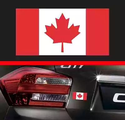 4  Canadian Flag Vinyl Decal Bumper Sticker Canada Maple Leaf Macbook JDM Decal • $2.94