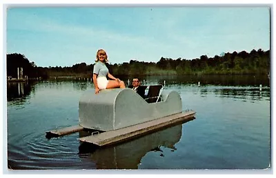 C1960 Pedal Boats Sesquicentennial Lake River State Park South Carolina Postcard • $14.98