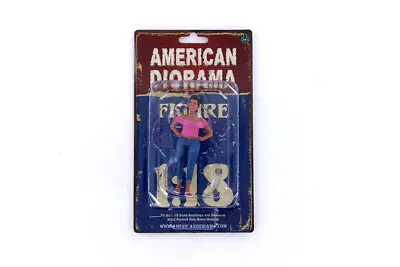 GLORIA HANGING OUT 2 AMERICAN DIORAMA 1:18 Scale FEMALE LADY 4  Figure • $8.16