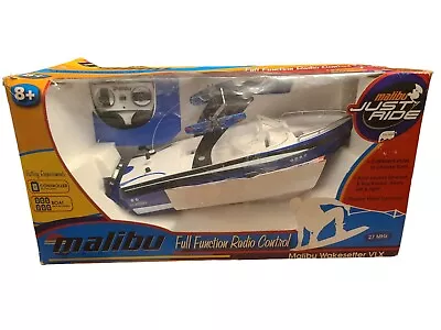 Full Function Open Box Model 2006 Just Ride Malibu Wakesetter VLX RC Boat Blue • $79.95