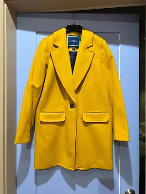 J Crew Italian Wool Pea Coat Women's XXS Marigold *DISCONTINUED* NWOT • $125