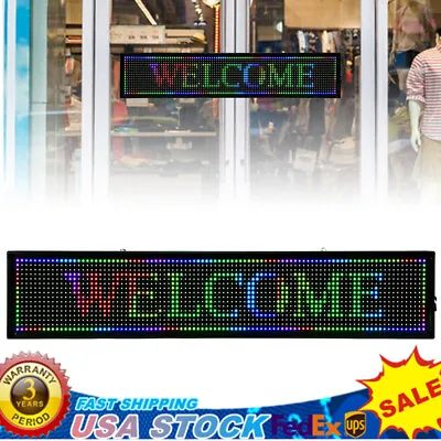 40  X 8  7 Colors P10 LED Sign Scrolling Message Display Business Sign Program • $72.20