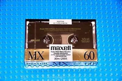 Maxell Mx  60   Type Iv    Blank Cassette  Tape (1) (sealed) • $33.29