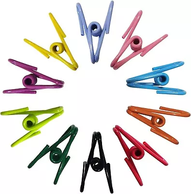 Chip Clips Bag Clips For Food Packages 20 Pcs Pvc-Coated Waterproof And Rust-Pr • $8.99