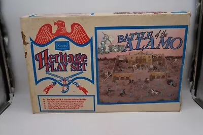 Vintage MARX Sears Heritage Play Set Battle Of The Alamo 99% Complete W/ Box • $374.95